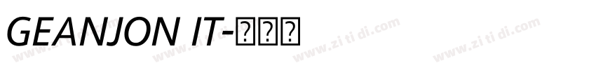 GEANJON IT字体转换